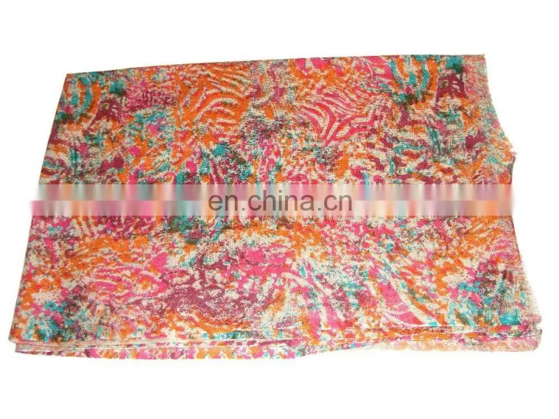 Latest Design Women Fashionable Long Cheap Shawls voile Printed Pashmina