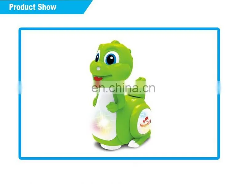Most popular plastic universal electric dinosaur toy with light and music