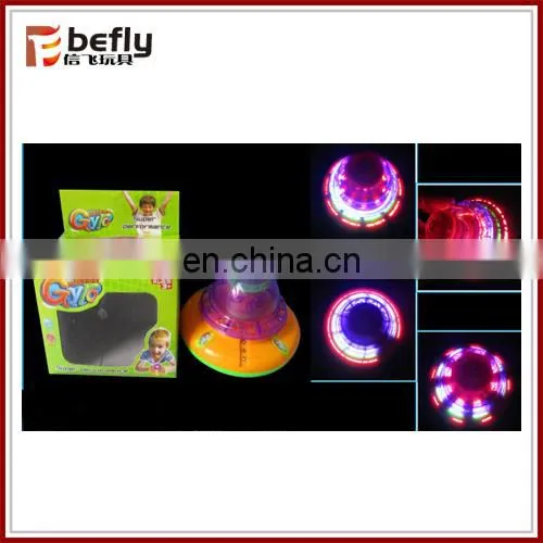New children plastic spinning top with light music