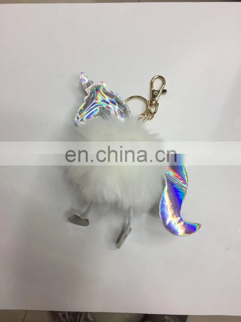 Wholesale PU flower keychain
