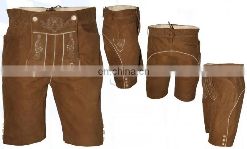 Trachtenpant for Men Short Length Dress Pants with Suspenders (Oktoberfest Clothing)