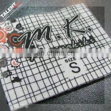 custom silicone heat transfer printing main fabric label for garment