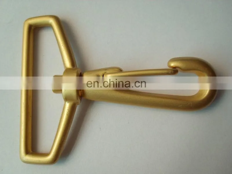 Custom logo/size/color metal snap hook gold snap metal keychain