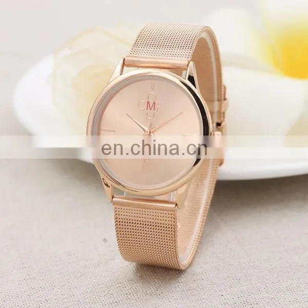 Wholesale gold watch metal watch western wrist watch women