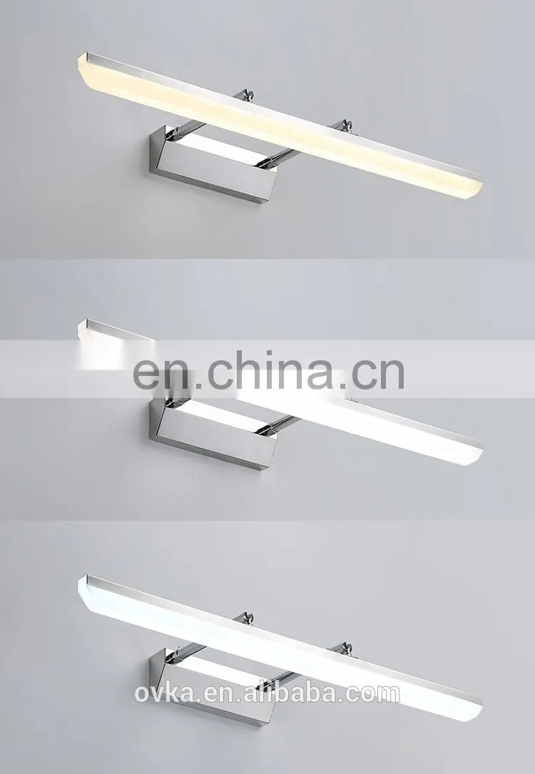 Modern hotel bathroom LED mirror light