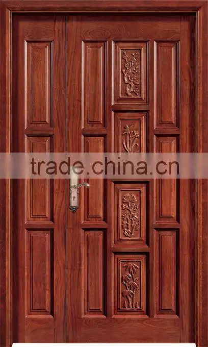 Teak solid wooden doors design