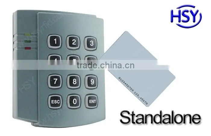 HSY-S202 1100 card holders digit keypad ivory-white rfid card reader with display
