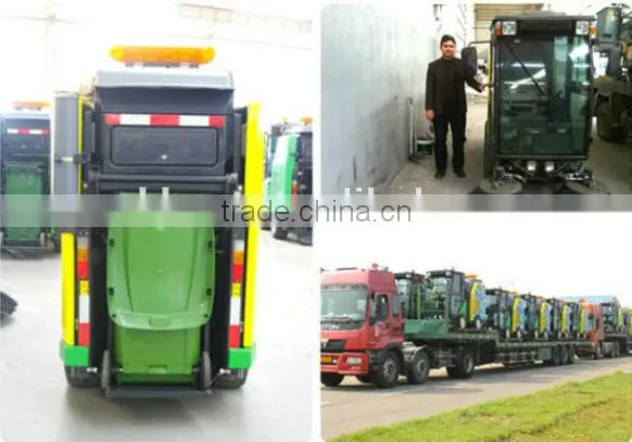 compact street washing sweeper