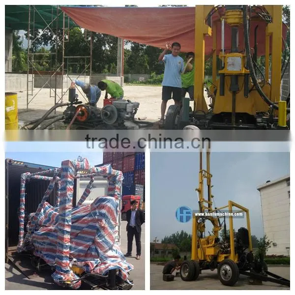 easy operation,trailer mounted type , HF-3 multi-functional deep water well drilling rig