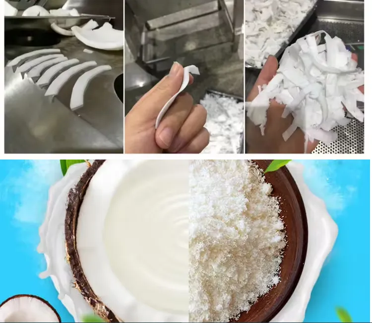 500kg/h Coconut Chips Processing Machines Production Line