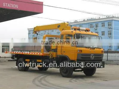 Dongfeng 153 4x2 Wrecker Truck With Crane, dongfeng crane tow truck