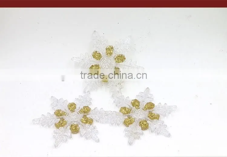 Christmas Ornament Natal Christmas Tree Snowflakes Decoration Navidad Clear Acrylic Christmas Tree Ornament