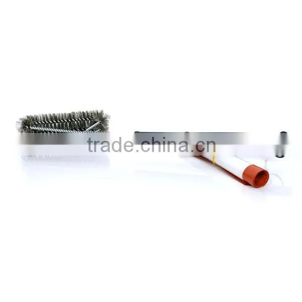 Amazon Top rank 18 Inch 3 Sided BBQ Grill Brush stainless steel grill brush 18" grill brush bbq cleaning brush for sale