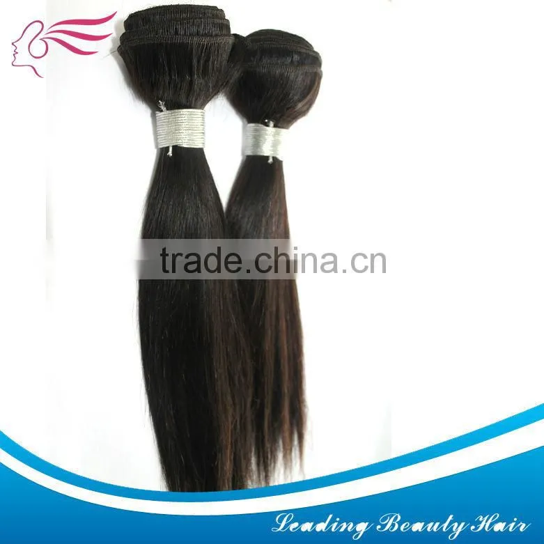100%unprocessed straight cheap human remy hair weft