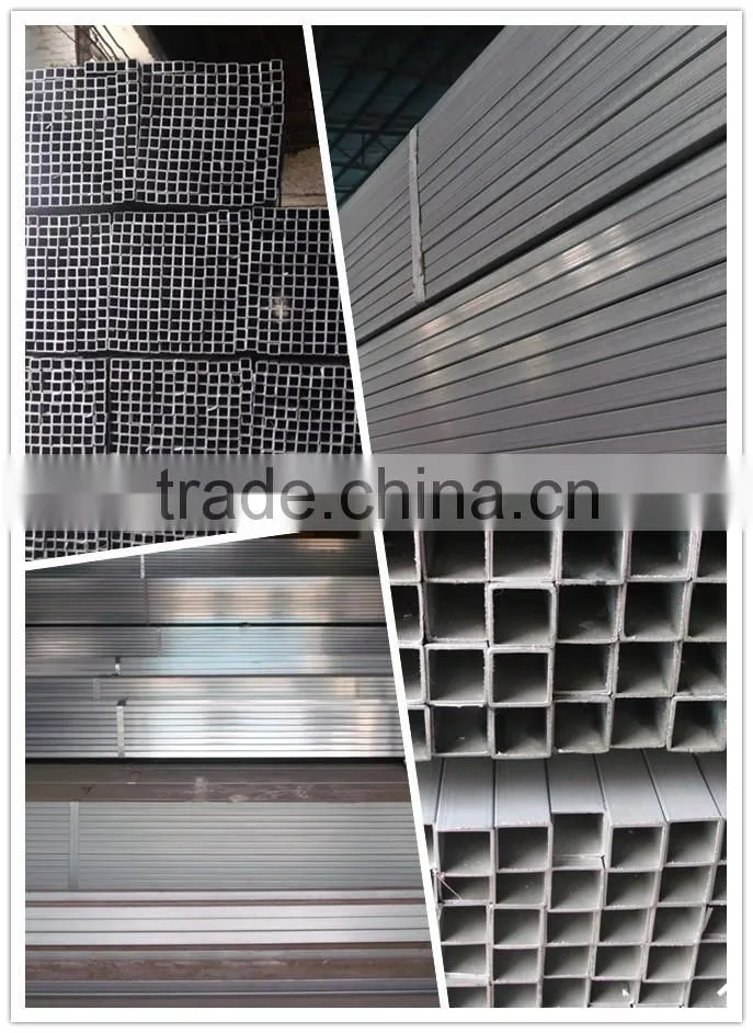 Furniture used Pre galvanized Square carbon steel Pipe Price List