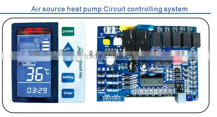 Titanium Engineers Digital Controller Air water to water source swimming pool heating cooling control heater heat pump