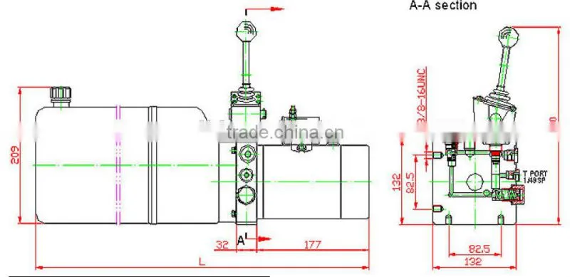 Professional hydraulic power unit for mobile light tower