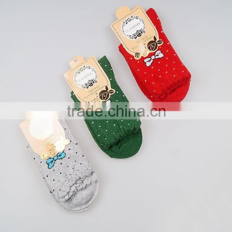 5-Pack Mixed Colors Womens Wool Crew Winter Socks