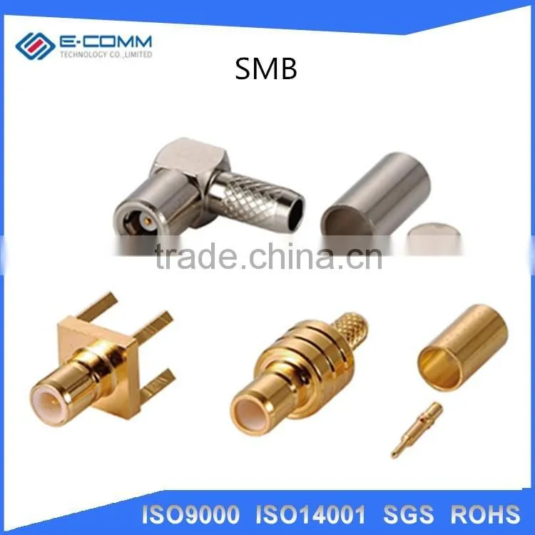 SMB MALE RIGHT ANGLE PCB CONNECTOR