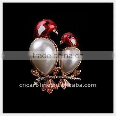 2012 New Design Vintage Diamond Bird Brooch