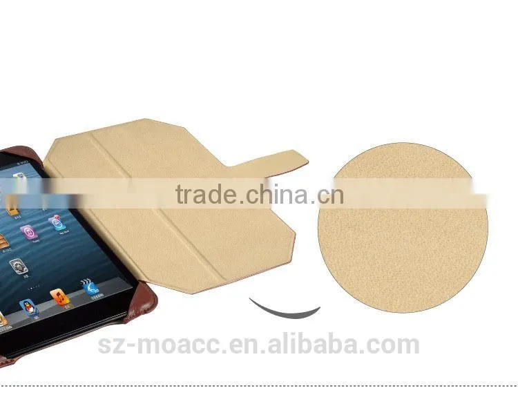 New hotsale leather Folio Case for ipad mini 3