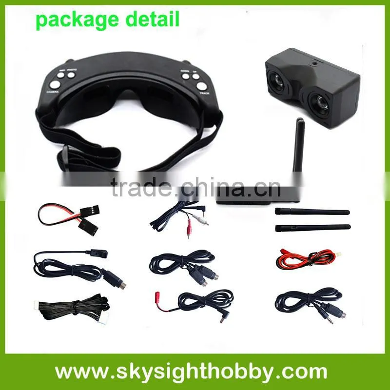 Skyzone SKY02 Diversity receiver V2 AIO head tracking and camera FPV 40CH 5.8G Built-in 3D/ 2D mode Goggles RC Toy Low shipping