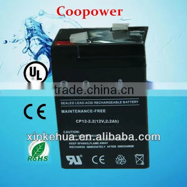 SLA AGM Lead acid Battery 12v2.2ah Coopower Brand