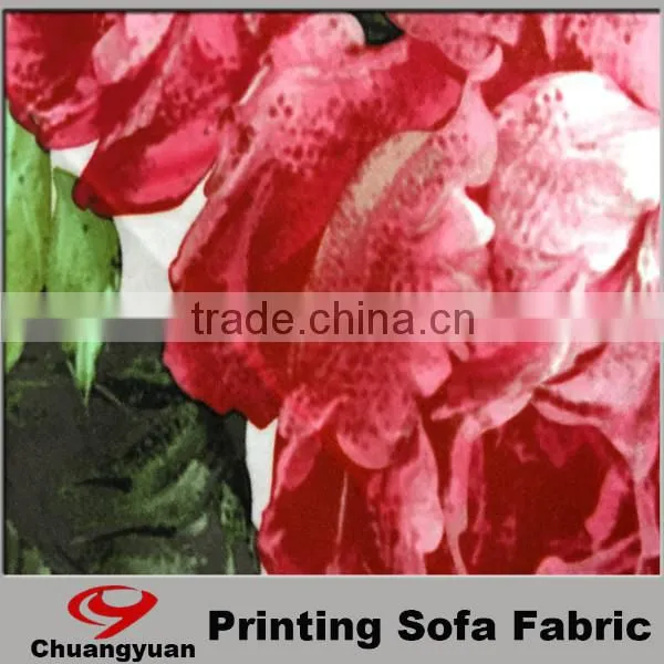 sofa fabric printing /colorful pringt flower printing for home textiles