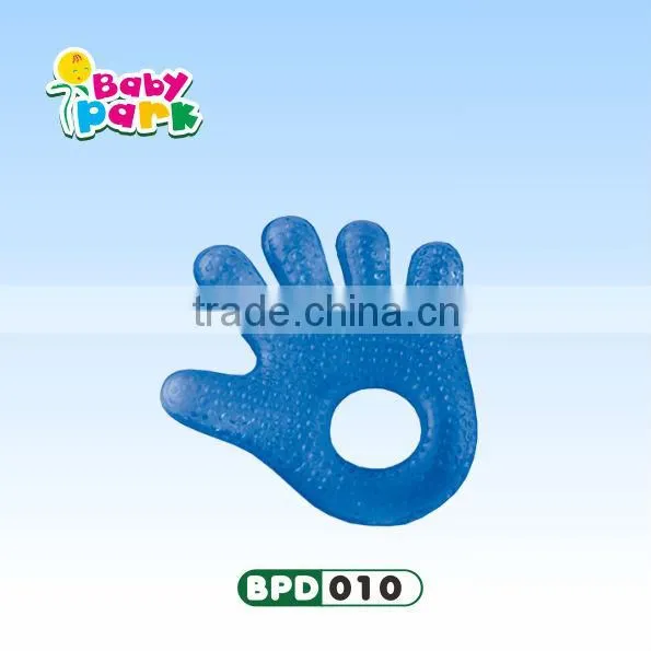 high quality silicone baby water filled teether