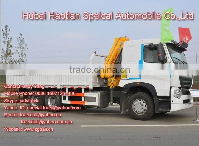 HOWOA7 10Ton Knuckle Boom Cranes For Sale