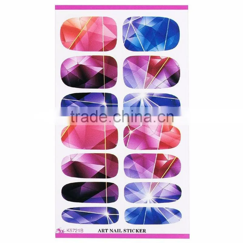K5633 K5653 K5711B K5721B K5708B Nail Sticker Manicure Decor Decal Tools Rose Floral Butterfly Galaxy Patterns Water Transfers S