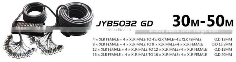 30m-50m cable length usb male to xlr male microphone cable