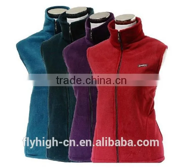 Promotional Apparel Warm Women Polar Fleece Waistcoat
