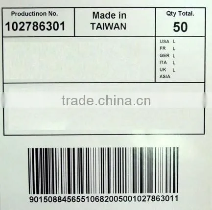 new design high quality custom barcode stickers