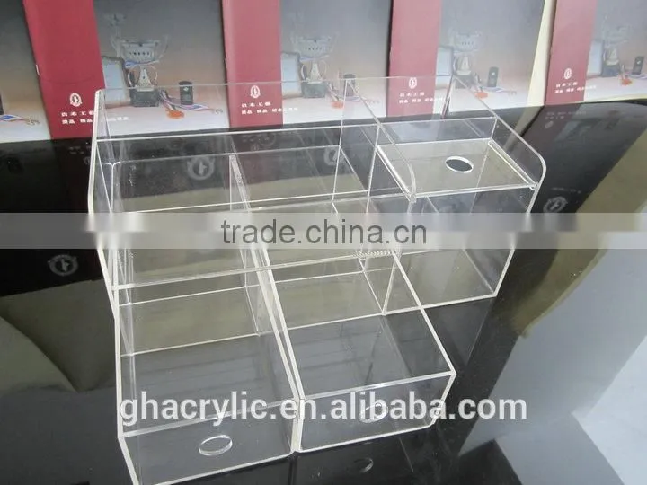 2015 New arrivel Acrylic 9 pieces box Multi clear acrylic storage box