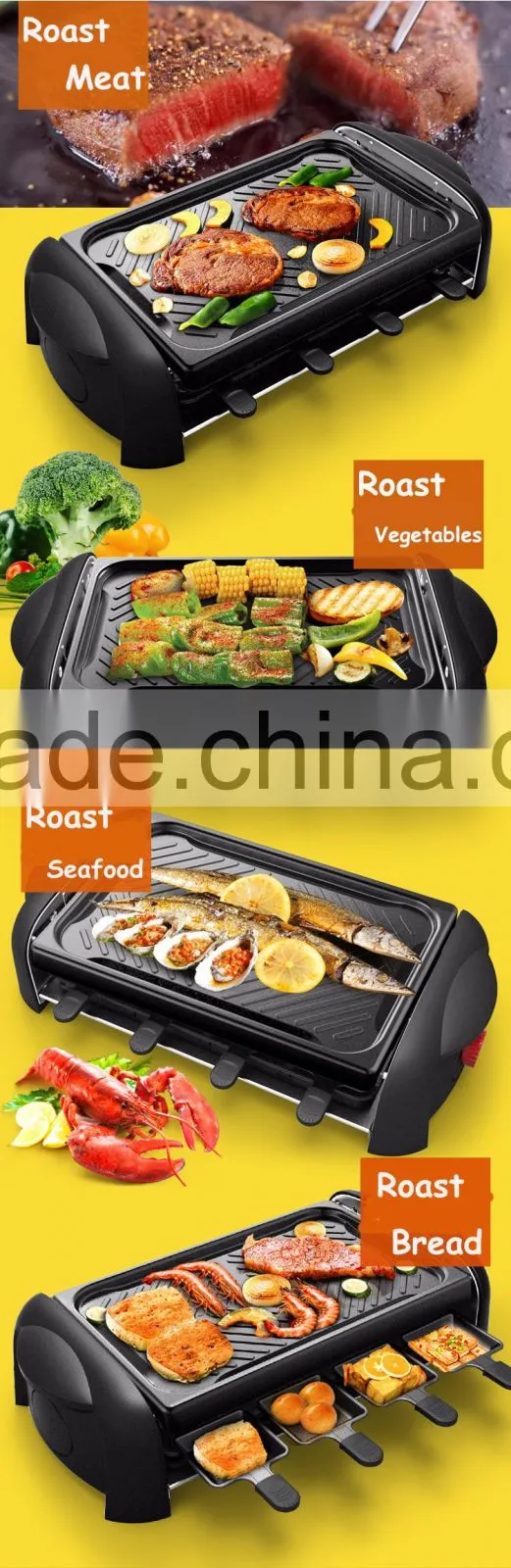 KL-J4300 2015 best seller smokeless electric barbecue grill