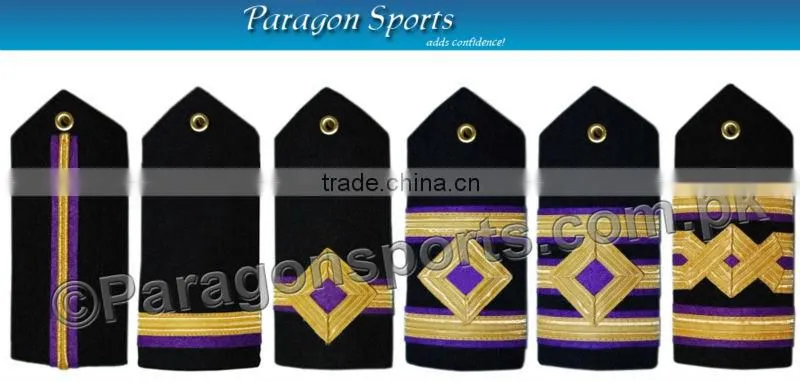 Pilot Epaulettes Aircraft Engineers Epaulettes Gold Maroon Bars