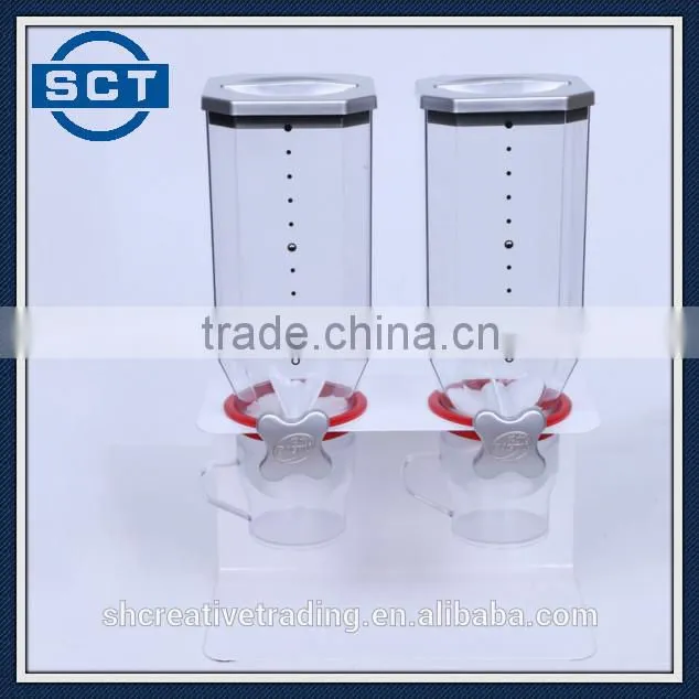 Plastic and Metal Double Cereal Dispenser