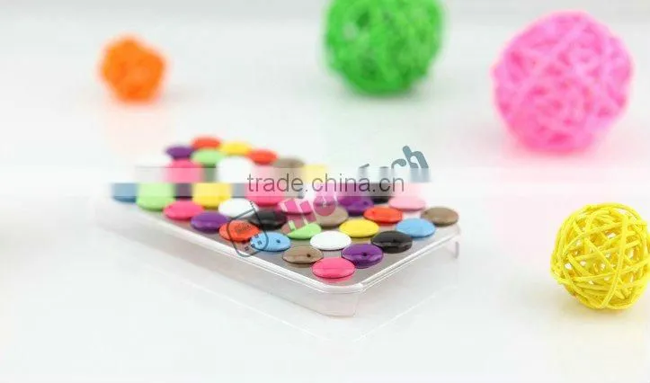 chocolate bean plastic back cover case for apple iphone 4 4S 4G
