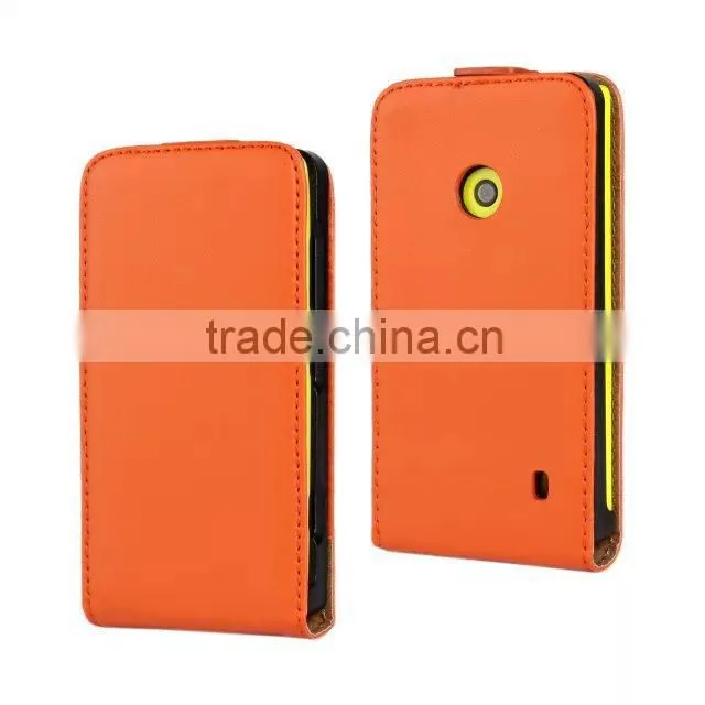 For Nokia 525 Case Cover Luxury Pouch Top Leather Flip Bag