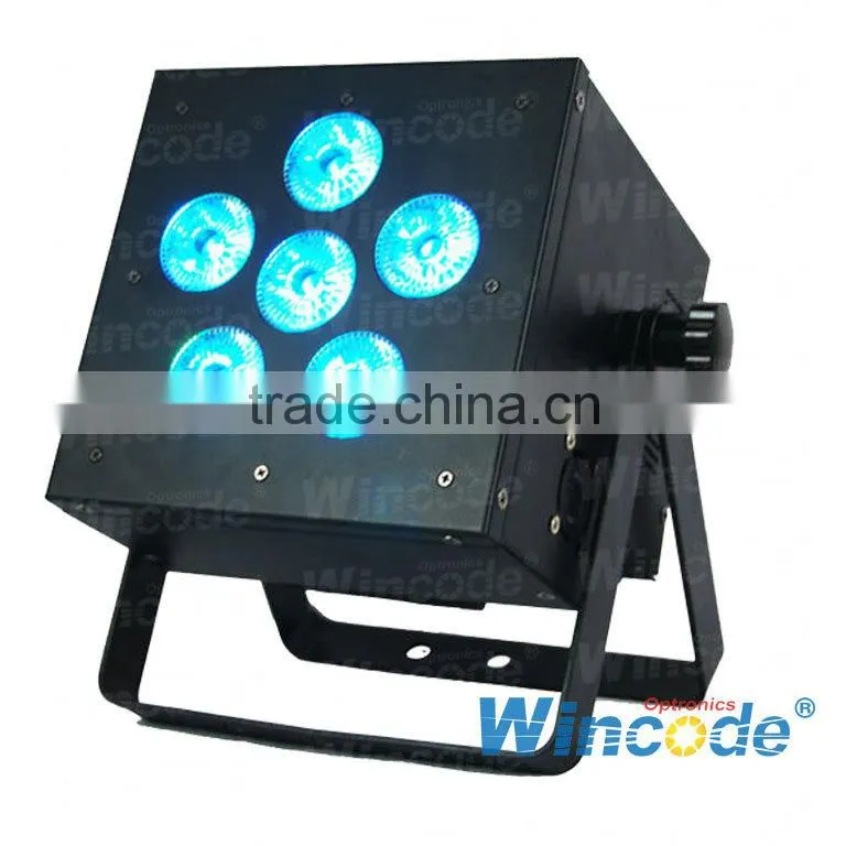 RGBAW+UV 6 in 1 Wireless Battery LED uplighting for dj, wedding event