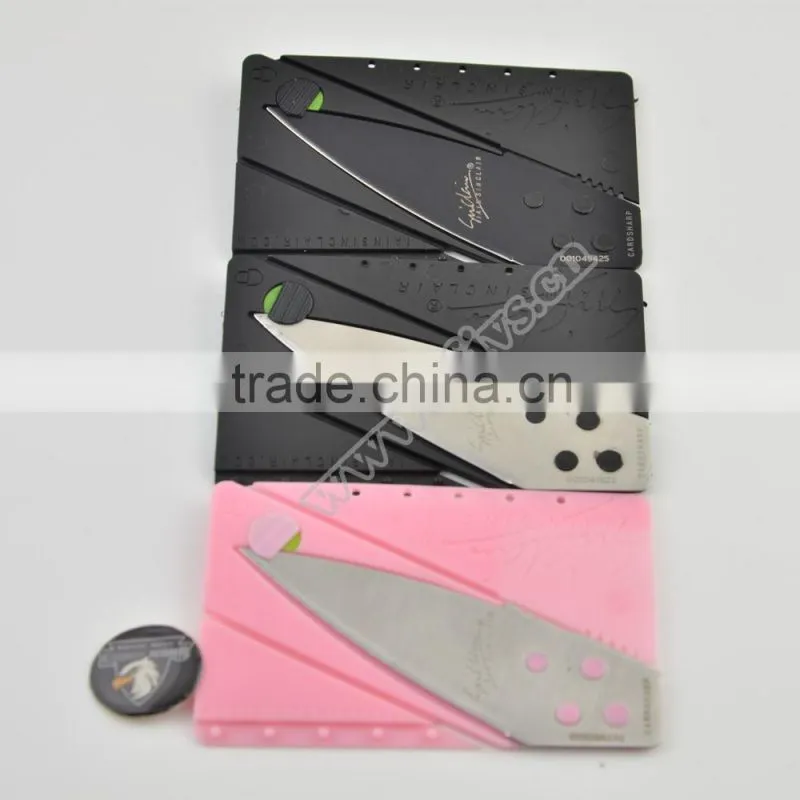 WHOLESALE multi functional essential credit card knife for camping equipment and survival kit