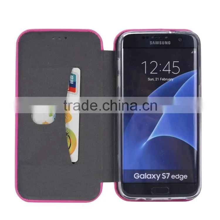 New Fashionable Leather Case for Samsung Galaxy S7 Edge