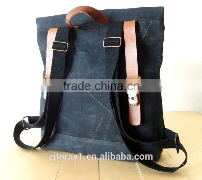 Funky Waxed Canvas Knapsacks Backpack