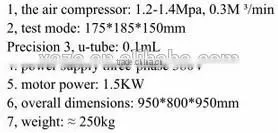 Blaine Cement Testing Machine/dial Concrete Permeability Apparatus /air Permeability Test Instrument