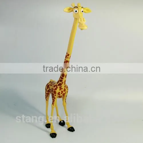 Madagascar Anime Dreamworks Giraffe Figure.Plastic Flexional Neck.