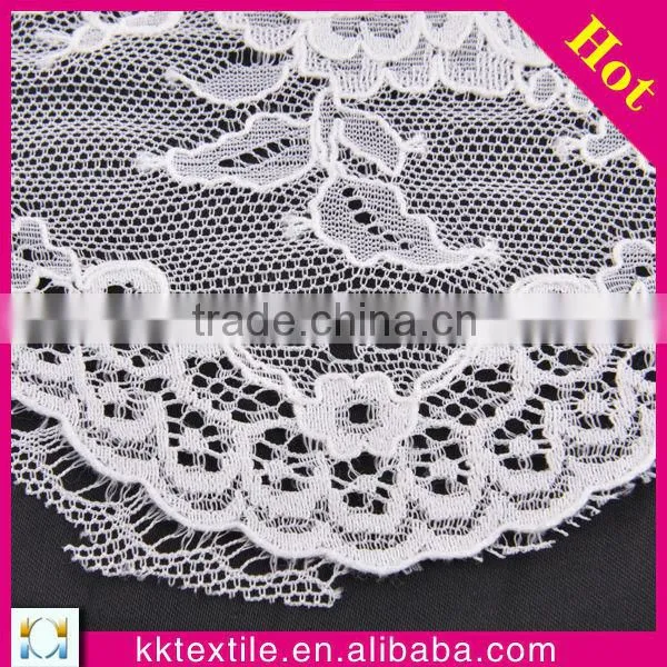 Cotton Nylon blend embroidered fabric lace designs