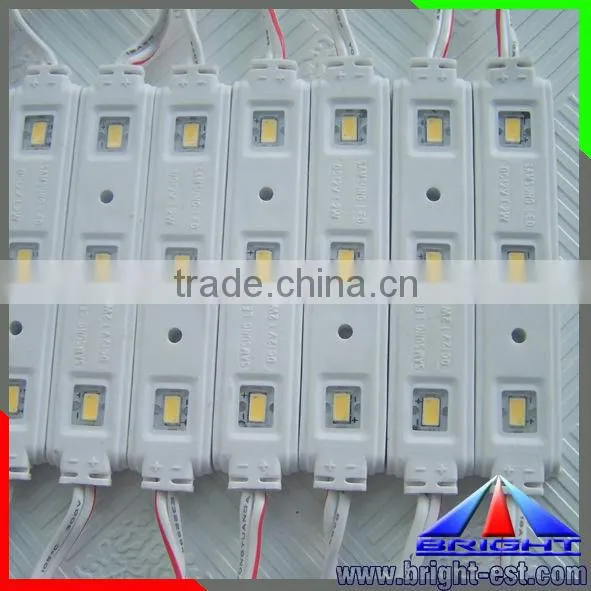3 pcs cool white Samsung SMD 5630 3 chip Injection waterproof 10000k DC12V LED Module
