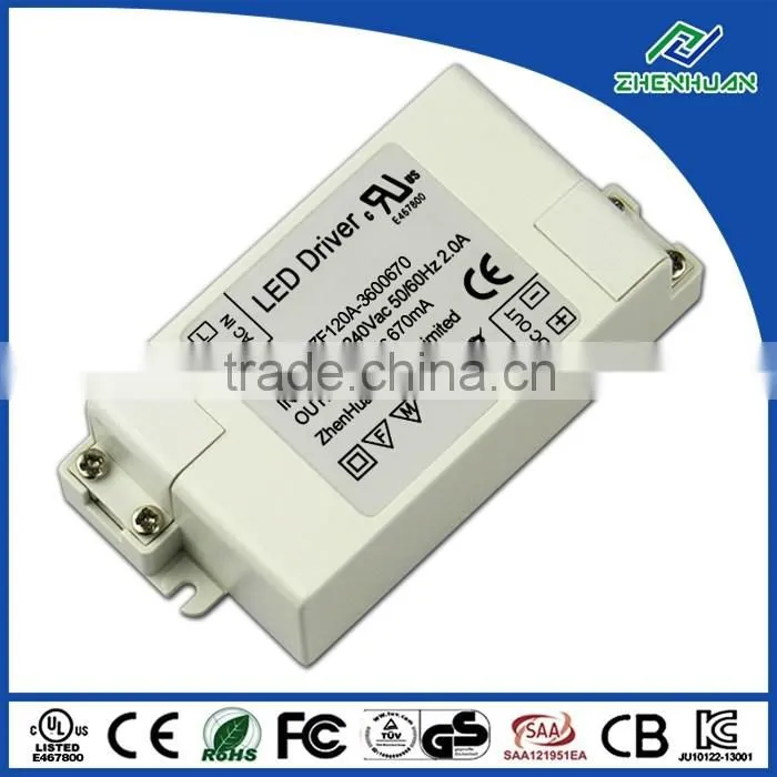 UL listed LED driver 36V 0.67A 24W led power driver with constant voltage
