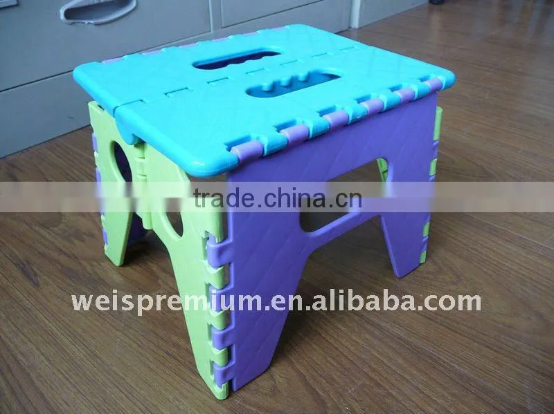 Mini Colorful Plastic Folding Step Stool